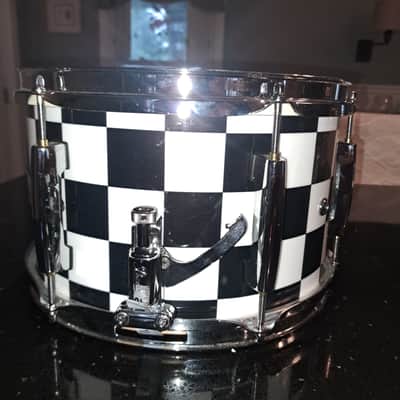 Pearl Modern Utility Snare Drum 12x7 2000s - Checker Wrap image 2