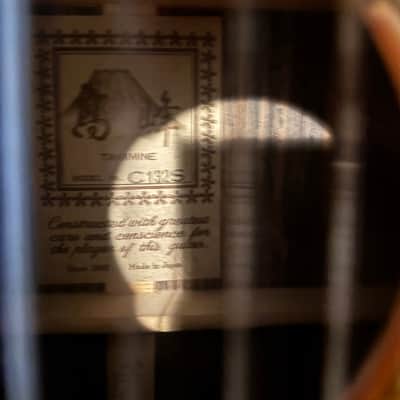 "1976 Takamine C132S Classical Guitar – Made in Japan. Date-stamped Oct. 3, 1976. Solid cedar top, rosewood back and sides. Excellent condition with fresh nylon strings image 3