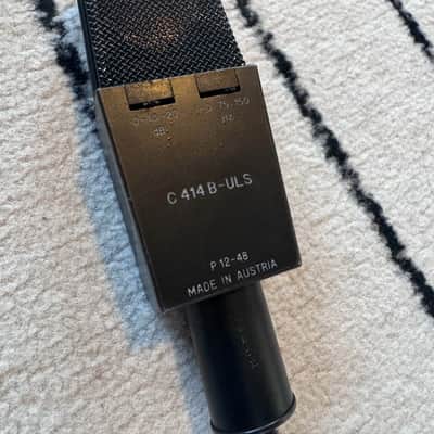 AKG C414 B ULS Large Diaphragm Multipattern Condenser Microphone 1990s - Black image 4