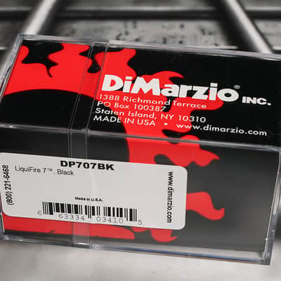 DiMarzio DP707BK Liquifire 7 String Neck Rhythm Pickup Black Humbucker image 2