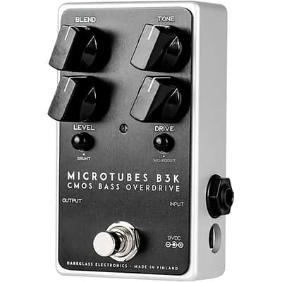 Darkglass Electronics Microtubes B3K V2 Bass Overdrive Effects Pedal - Black & White image 3