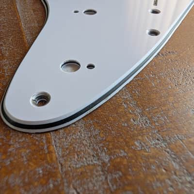 Unbranded Qty-2 Stratocaster 3-Ply HSS 12 Hole Guitar Pickguards White Un-Used image 5