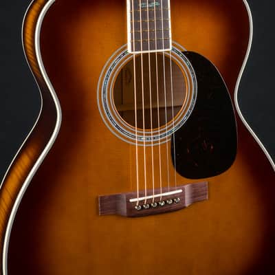 Martin M 0000 Custom Flamed Maple and High Altitude Swiss Spruce Full Ambertone Burst NEW - Ambertone Burst image 8