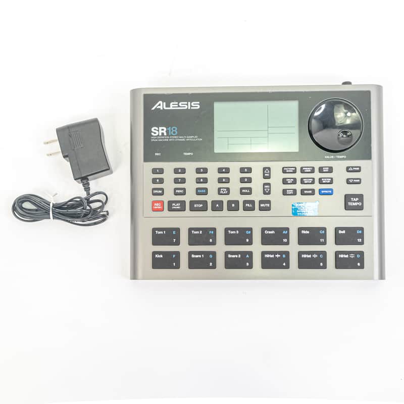 Alesis SR-18 Portable Drum Machine with Power Supply image 1