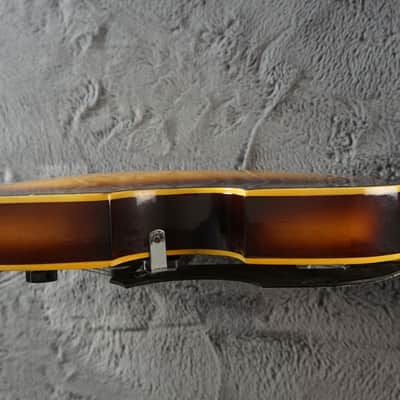 Greco Violin Bass Vintage - Sunburst Semi-Hollow Lefty image 5