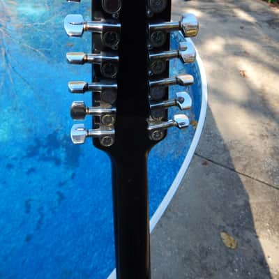 Hamer Phantom Xll 12 String 1984 Black OHSC image 12