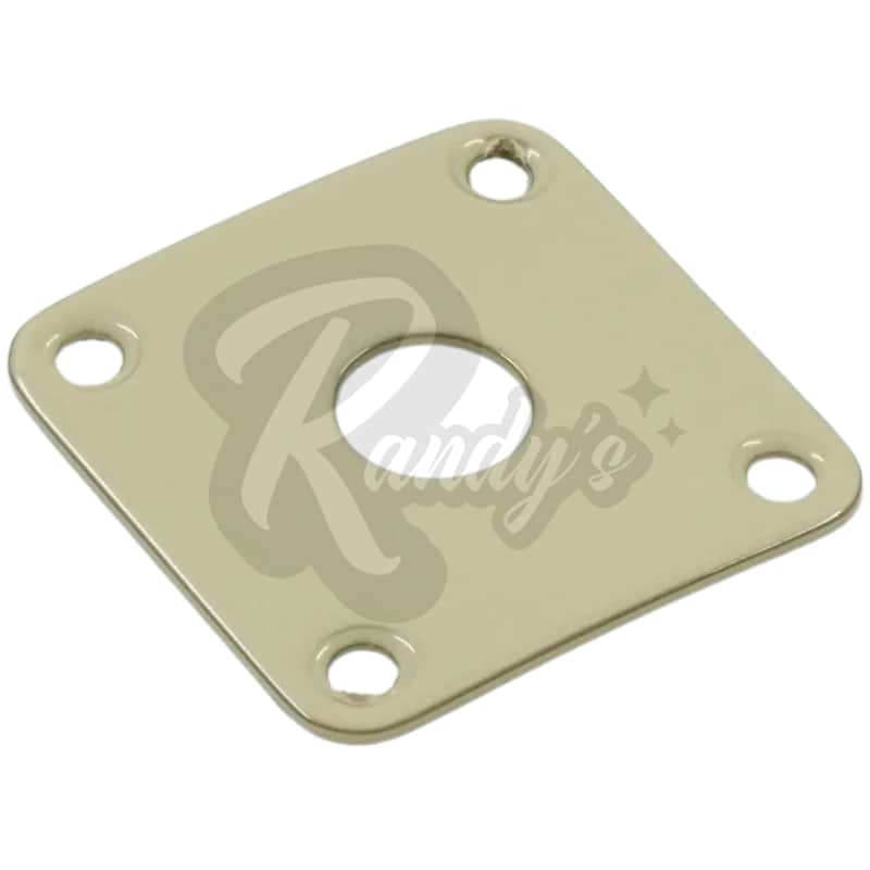 Advanced Plating 1013PCC Input Jack Plate (Square) - Fits Gibson® Les Paul®-Cream image 1