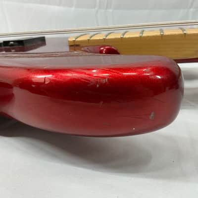 Kramer Striker 700ST Bass Guitar - Red MISSING NECK STRAP STUD image 11