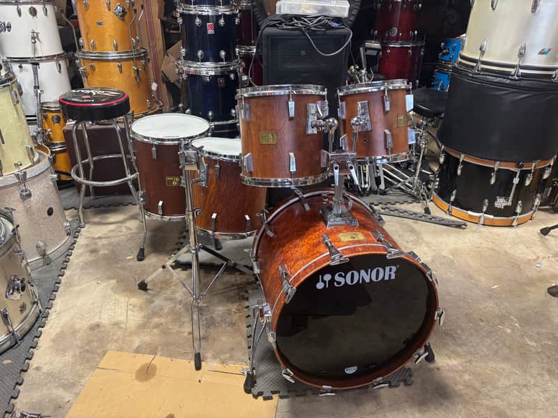 Sonor Signature Bubinga 22-10-12-14-15 Drum Set image 1