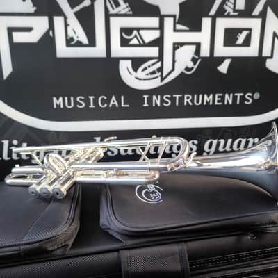 S.E. Shires TRQ10S Series Silver Trumpet - professional image 10