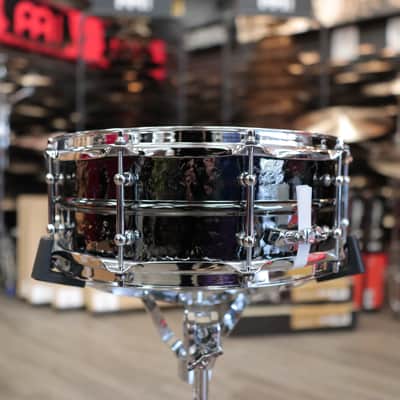 Ludwig 5x14" Hammered Black Beauty Snare Drum with Tube Lugs LB416KT image 6