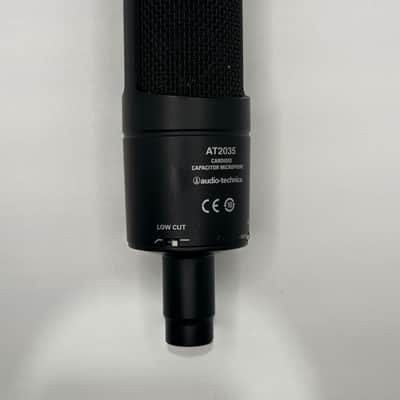 Audio-Technica AT2035 Large Diaphragm Cardioid Condenser Microphone 2010s - Black image 2