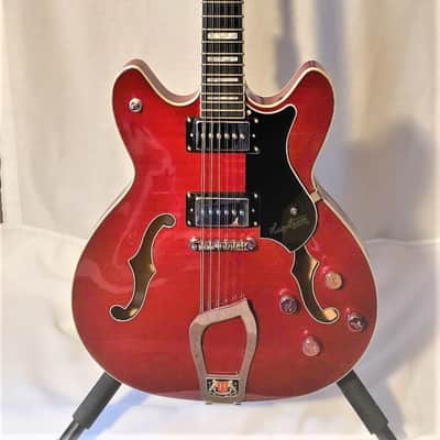 Hagstrom DLX-12 2018 Cherry image 1