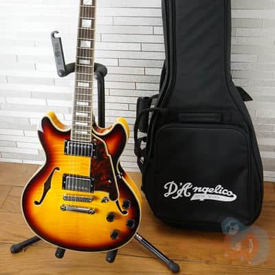 D'Angelico Premier Mini DC with Pau Ferro Fretboard - Dark Iced Tea Burst image 16