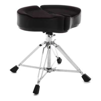 Ahead Drum Stool Throne Spinal G Four Leg, Black Cloth Top ASPG-BL image 3