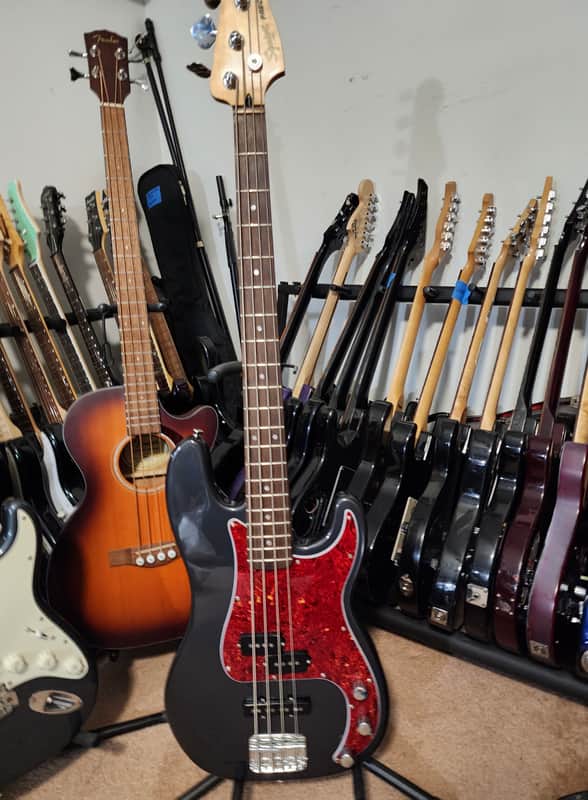 Squier Precision Bass PJ Charcoal Frost Metallic image 1