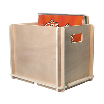 Wooden Vinyl Disc LP Record Storage Box image 2