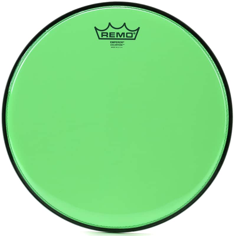 Remo Emperor Colortone Green Drumhead - 12 inch (2-pack) Bundle image 1