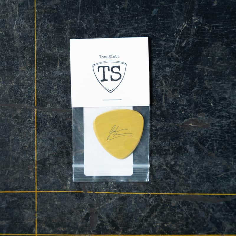 ToneSlabs Torlon *John Chapman* Signature XL Tri 3Rounded Corner Guitar Pick - 1.2 mm image 1