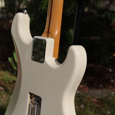 Fender Stratocaster White 1993 Left Handed Kurt Cobain Strat Japan Nirvana Guitar + Hotrail image 20