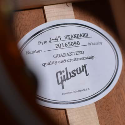 Gibson J-45 Standard Heritage Cherry Sunburst w/ FREE Same Day Shipping image 8