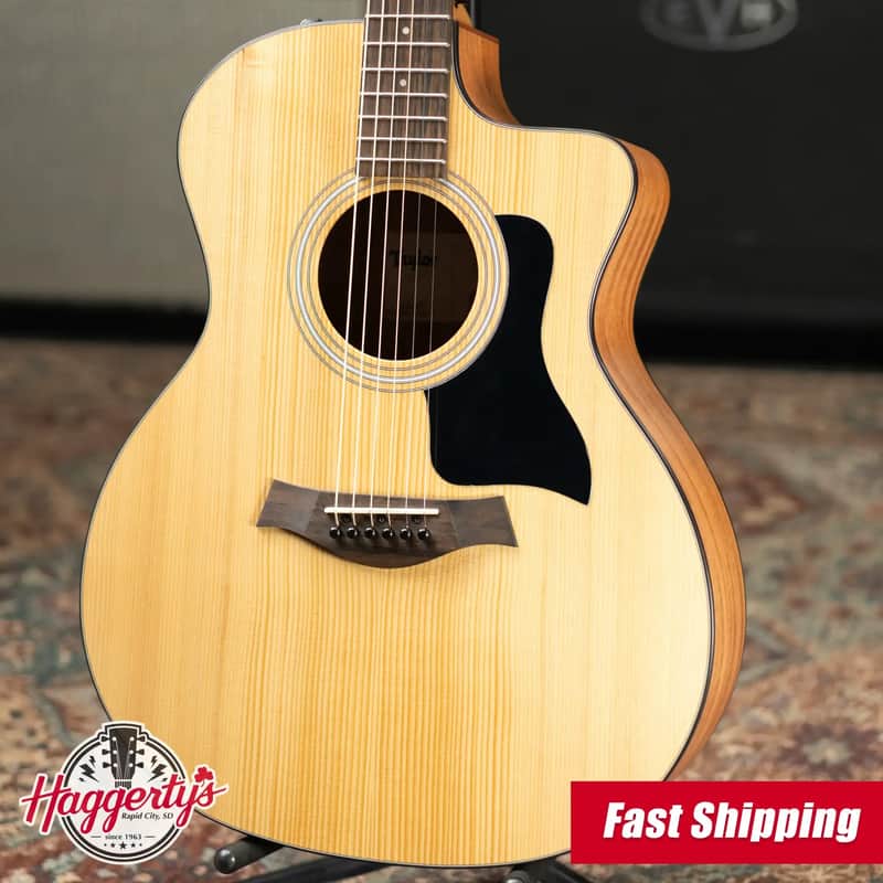Taylor 114ce Grand Auditorium Acoustic-Electric Guitar with Structured Gig Bag image 1