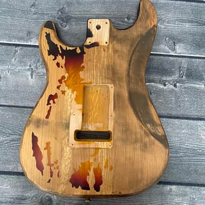 Rory Gallagher Stratocaster Body Sunburst Heavy Relic image 6