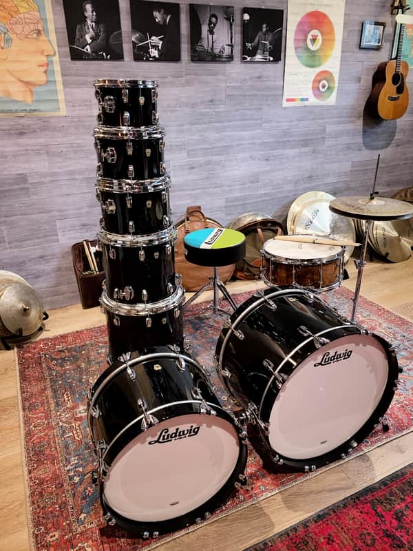 Ludwig  Classic maple  drum set  - Sable Black