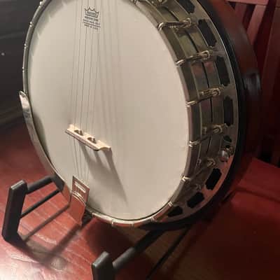 Saga Vintage 5-String Resonator Banjo Mahogany 1976 image 3