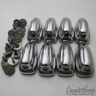 *Slingerland 8x Small Sound King 3Ply Lugs Tom/Snare Drum Hex Chrome 60s-70s USA image 1