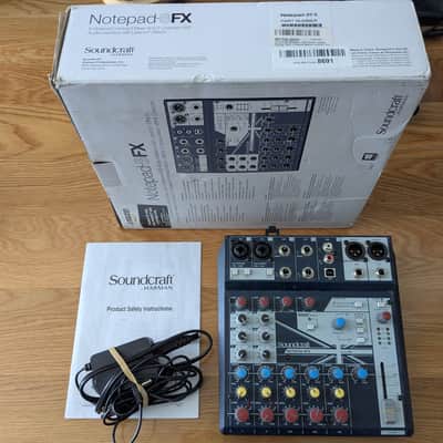 Soundcraft Notepad-8FX 8-Channel Analog Mixer with USB I/O 2010s - Blue image 1