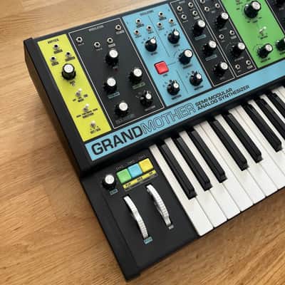 Moog Grandmother 32-Key Semi-Modular Analog Synthesizer 2018 - Present - Black / Multi-Colored Panel image 2
