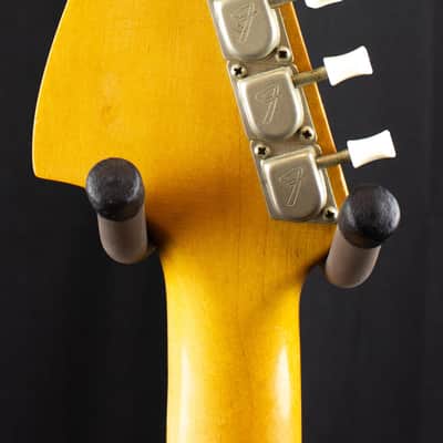 1966 Fender Mustang Guitar with Rosewood Fretboard - Dakota Red image 3