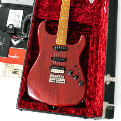 2018 Fender Custom Shop Jason Smith Masterbuilt Fiji Stratocaster in Hand Stained Aged Cherry HSS EVH image 7