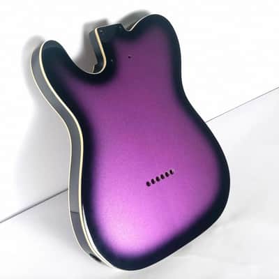 Purple Burst Alder Wood Guitar Telecaster Tele Style Body image 3