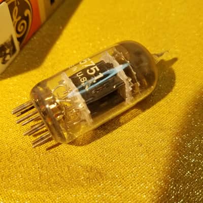 G.E. 5751 black plate triple mica AT1000 TESTED Vacuum Tube dual triode 1954-1959 image 10