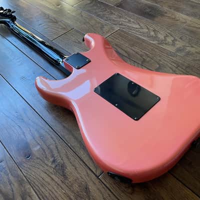 1980s Fresher HSS Stratocaster Electric Guitar Shell Pink Floyd Rose MIJ Japan image 10