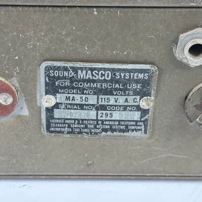 Masco Sound Systems MA-50 Vintage Tube Amplifier PA image 13