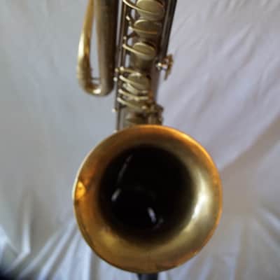 C.G. Conn Bass Saxophone 1904 - brass image 11