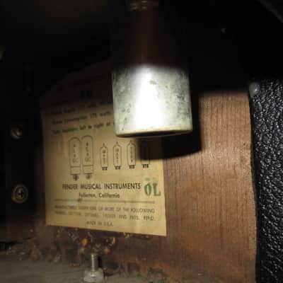 Fender Bandmaster Amplifier 1965 - Blackface - Head and Cabinet image 6