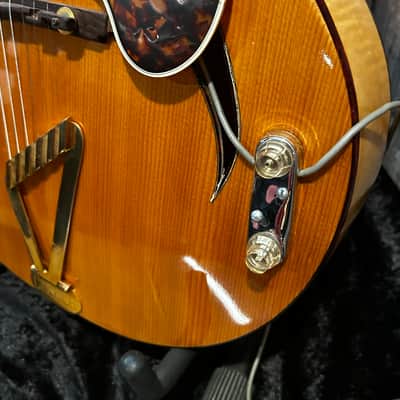 1943 Gretsch Synchromatic 160 Archtop Hollowbody Electric Guitar w/ DeArmond Pickup 1943 - Blonde Spruce Top Flamed Maple Back/Sides/Neck - w/ Gretsch Case image 22