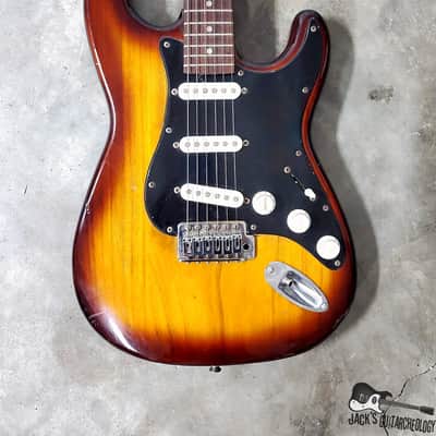Cort / Memphis / Samick Lawsuit Era MIK S-Style Electric Guitar (1970s, Honeyburst) image 10