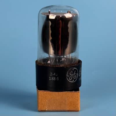 1963 General Electric 6SN7GT Vintage Grey Plated Vacuum Tube! Tests Good! T583 image 4
