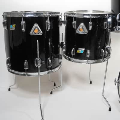Ludwig Classic Maple 7-Piece Drum Kit in Black Cortex 22,8,10,12,13,14,16 image 3