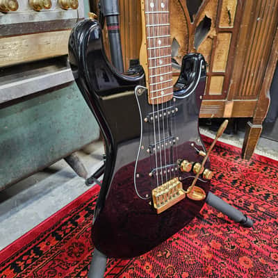 1980 Fender "The Strat" Black with matching headstock image 4