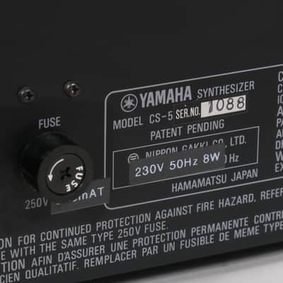 Yamaha CS-5 analog synthesizer + filter in mod + original owner's manual image 9