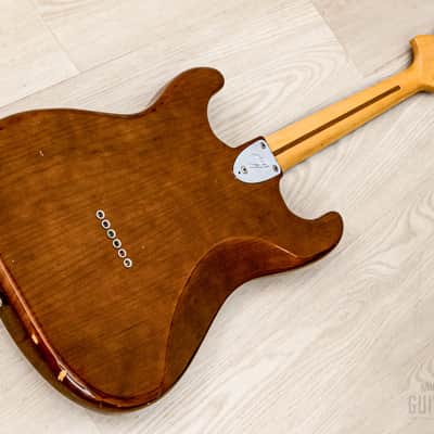 1980 Fender Stratocaster Hardtail Vintage Guitar Mocha, Schecter Dream Machine Mods w/ F500T Pickups, Case image 14