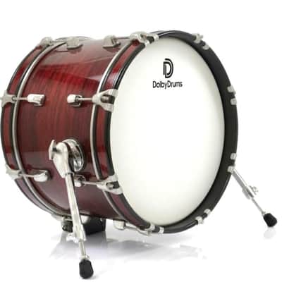 Dolby Drums 16” Electronic Kick Drum RED WOOD Bass for Roland Alesis HX image 1