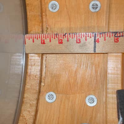 Vintage 1957 Slingerland 5.5x14" Knotty Pine Solid Maple Snare Drum image 8