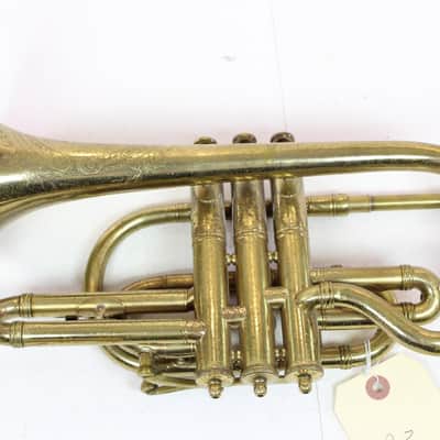 Boston Musical Instrument Company Three Star Ne Plus Ultra Cornet NICE image 2